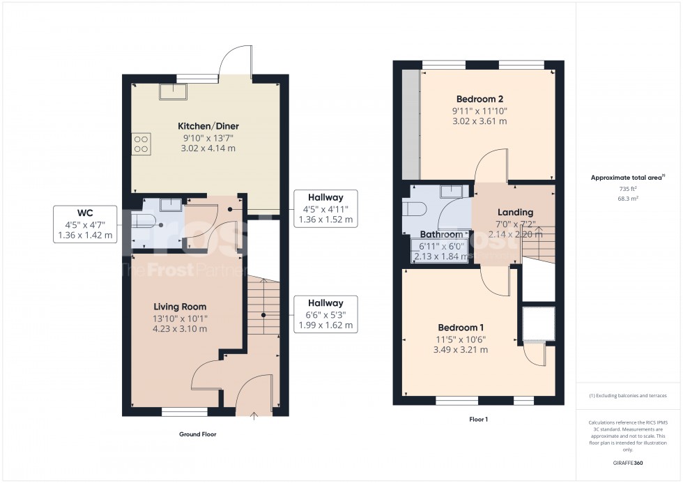 Floorplan for Ashford, Surrey, TW15