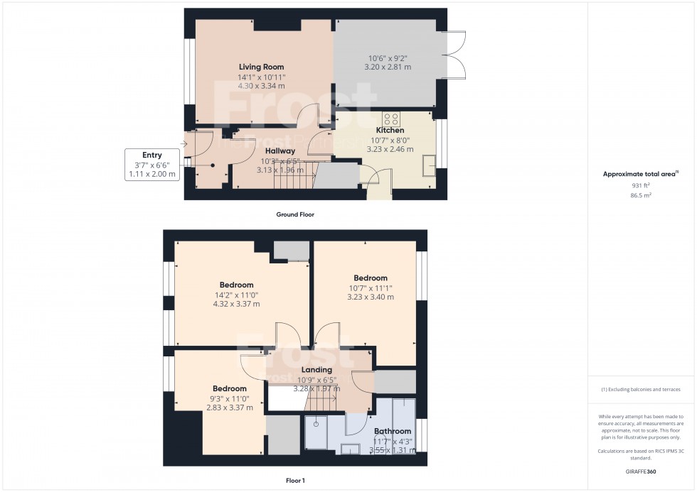 Floorplan for Staines-upon-Thames, Surrey, TW18