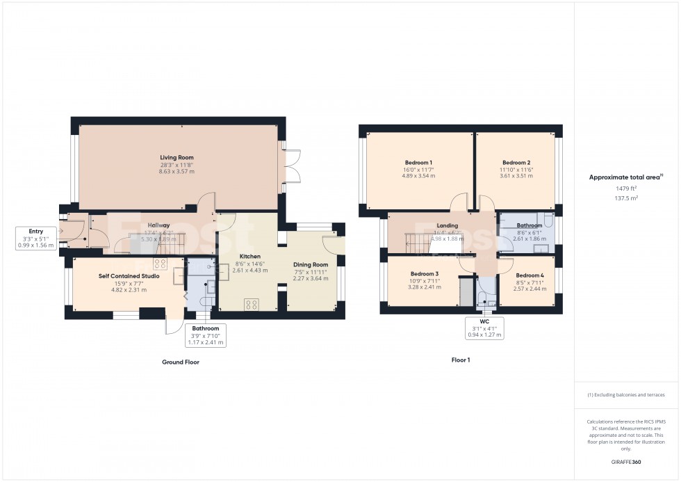 Floorplan for Ashford, Surrey, TW15