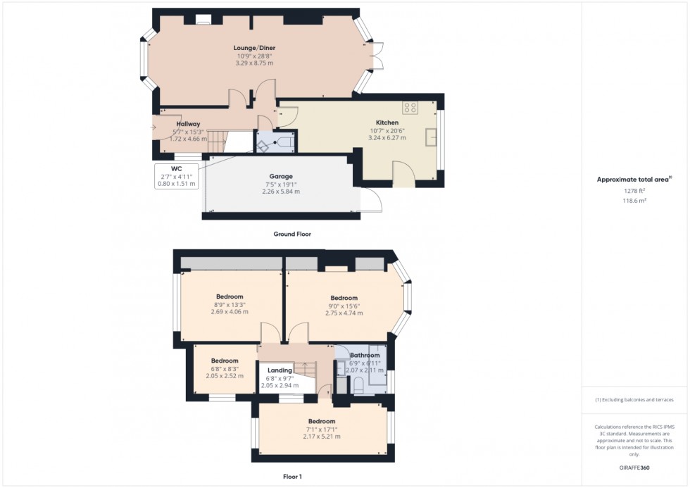 Floorplan for Ashford, Surrey, TW15