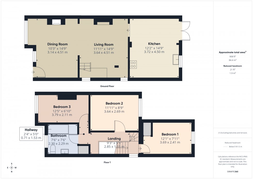 Floorplan for Ashford, Surrey, TW15