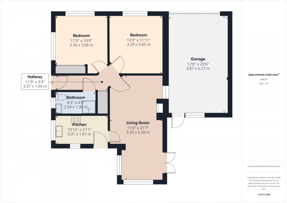 Floorplan for Ashford, Surrey, TW15