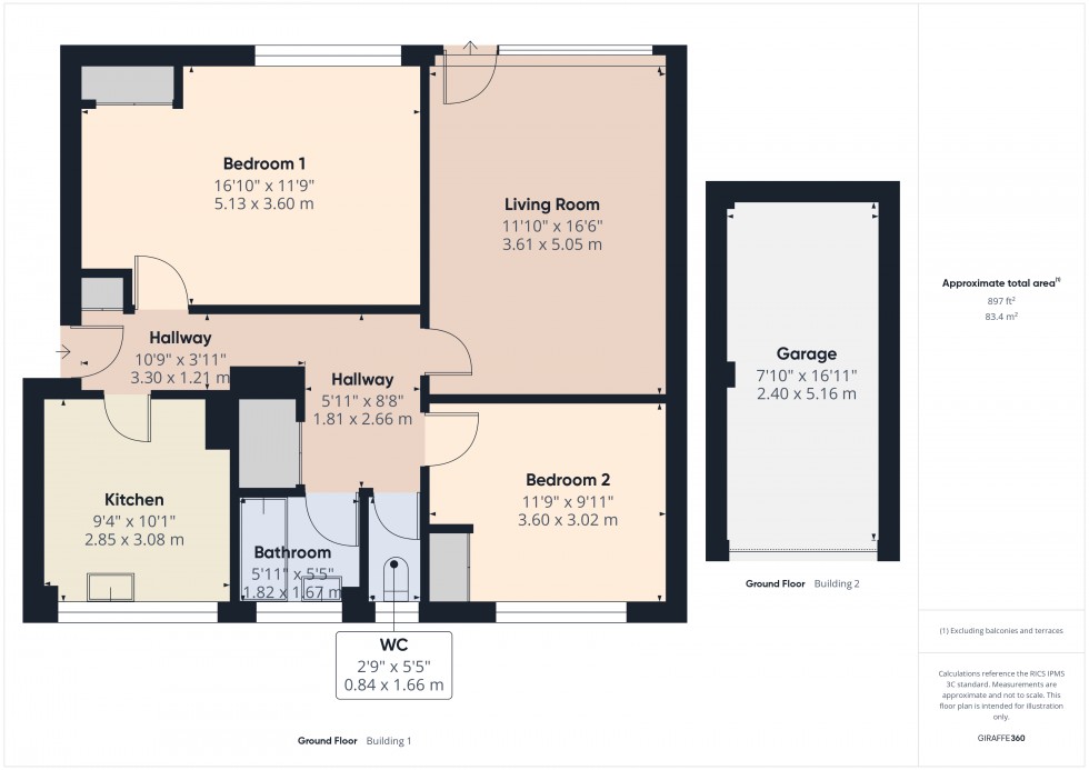 Floorplan for Ashford, Surrey, TW15
