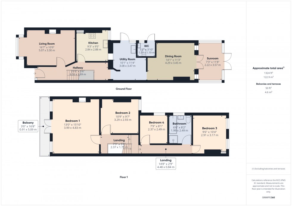 Floorplan for Ashford, Surrey, TW15