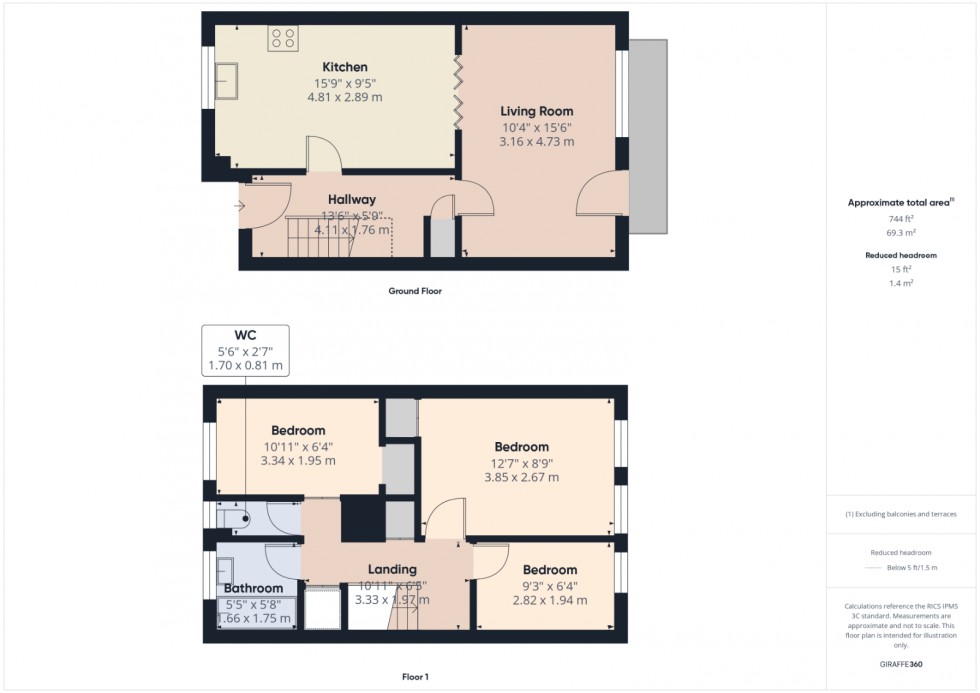 Floorplan for Stanwell, Staines-upon-Thames, TW19