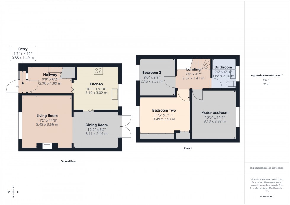 Floorplan for Ashford, Surrey, TW15