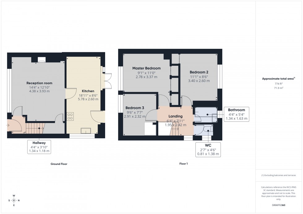 Floorplan for Ashford, Surrey, TW15
