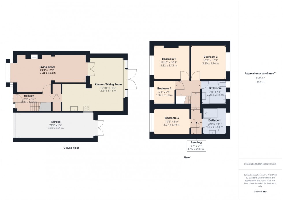 Floorplan for Ashford, Surrey, TW15