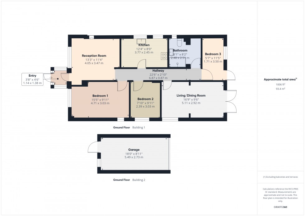 Floorplan for Ashford, Surrey, TW15