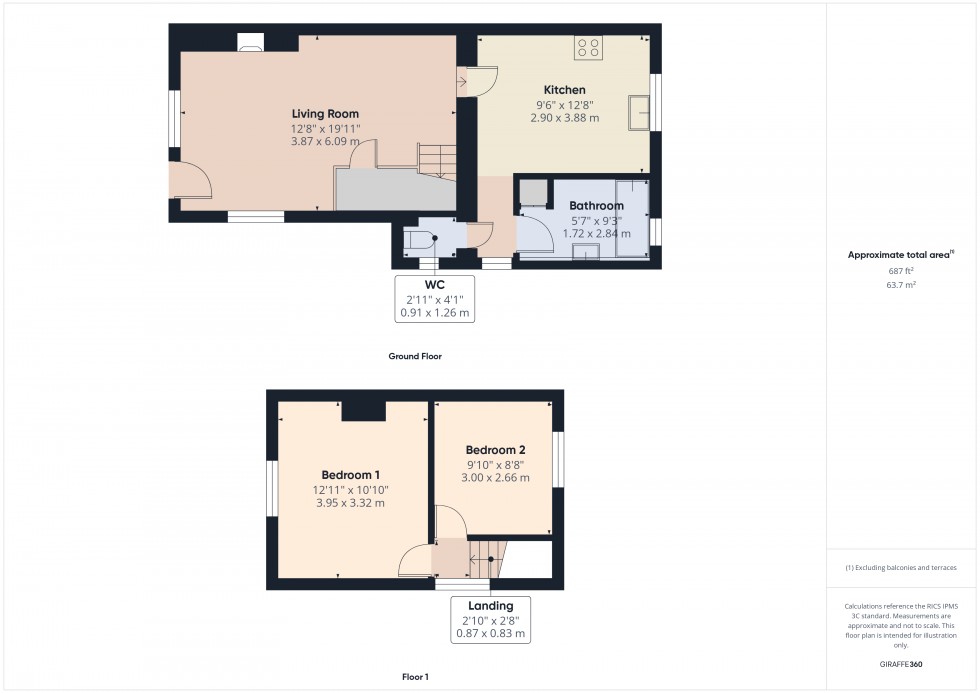 Floorplan for Ashford, Surrey, TW15