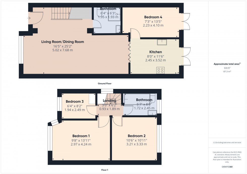 Floorplan for Sunbury-on-Thames, Surrey, TW16