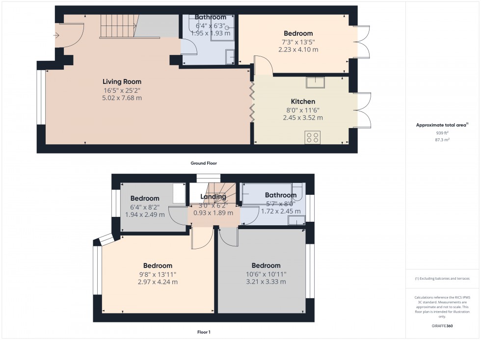 Floorplan for Sunbury-on-Thames, Surrey, TW16