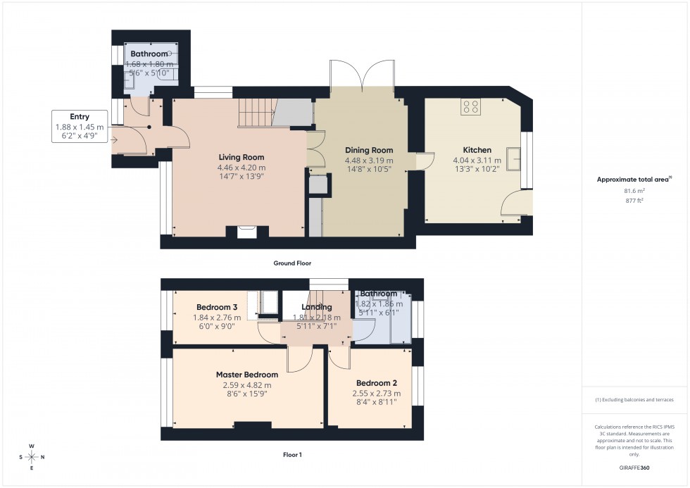 Floorplan for Ashford, Surrey, TW15