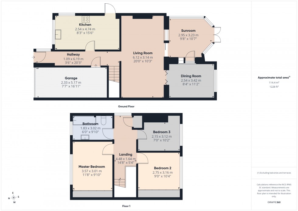 Floorplan for Ashford, Surrey, TW15