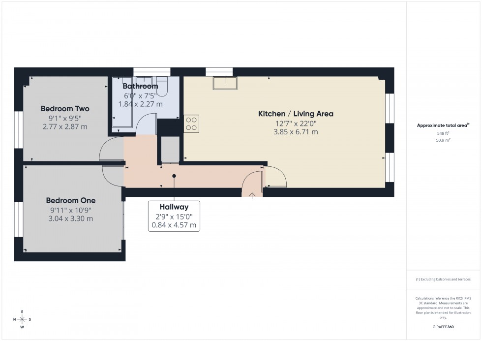 Floorplan for Ashford, Surrey, TW15