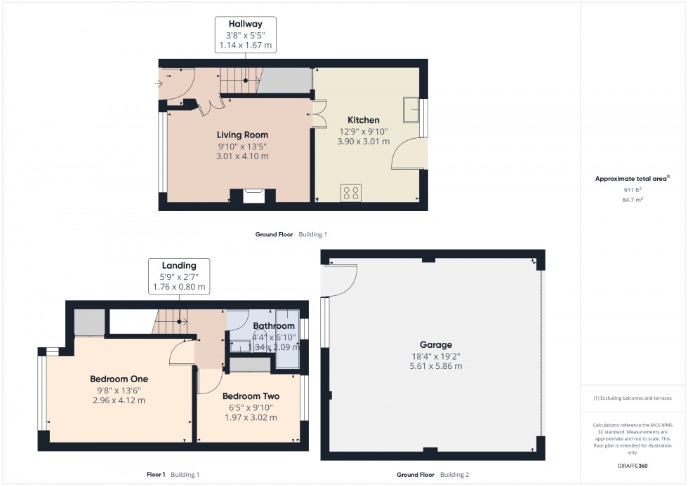 Floorplan for Stanwell, Middlesex, TW19