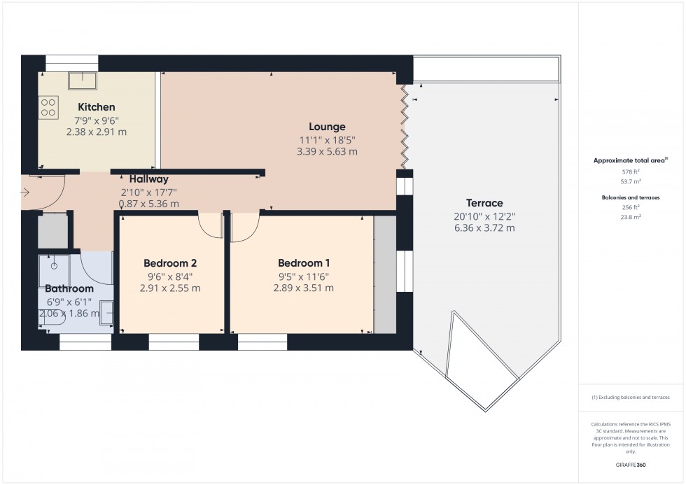 Floorplan for Ashford, Surrey, TW15