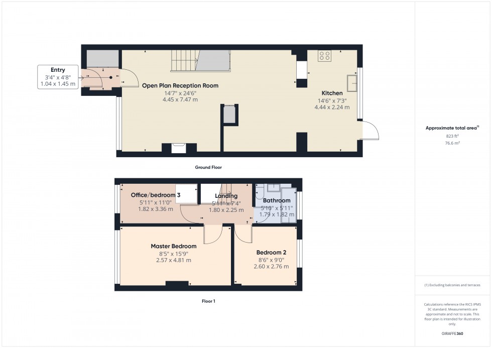 Floorplan for Ashford, Surrey, TW15