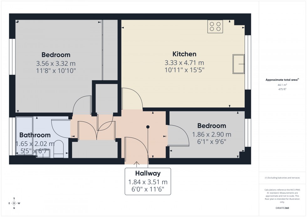 Floorplan for Stanwell, Surrey, TW19