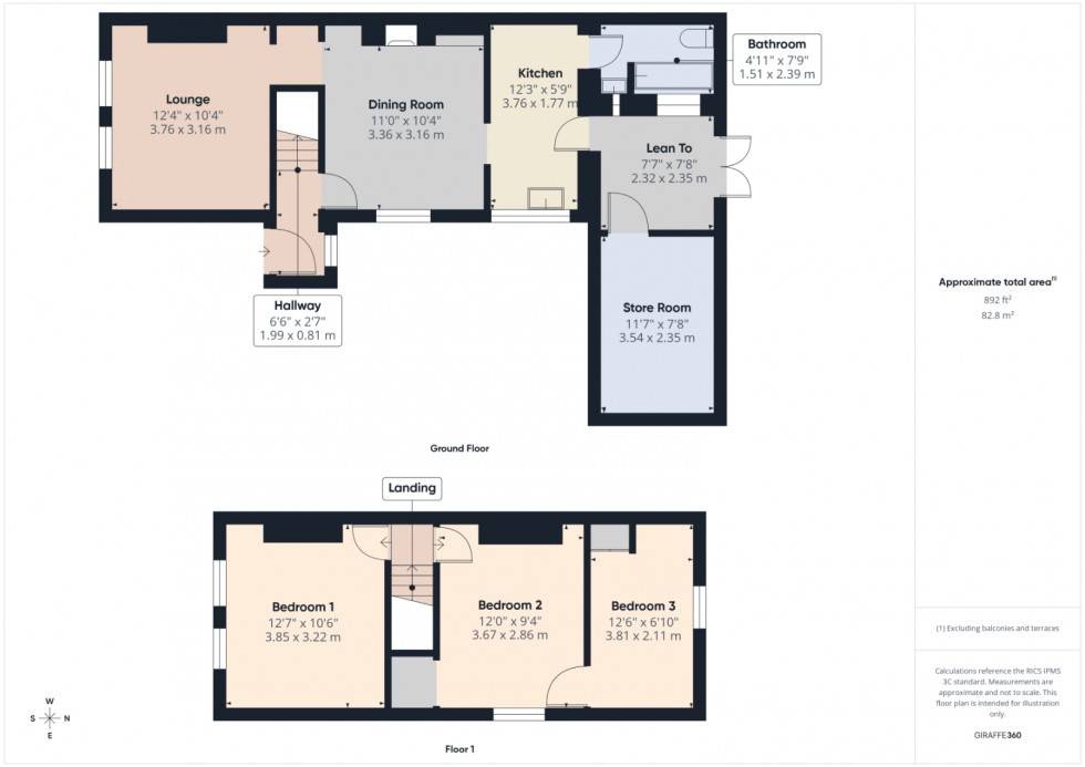 Floorplan for Sunbury-on-Thames, Surrey, TW16