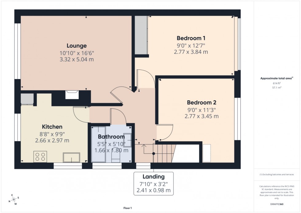 Floorplan for Ashford, Surrey, TW15