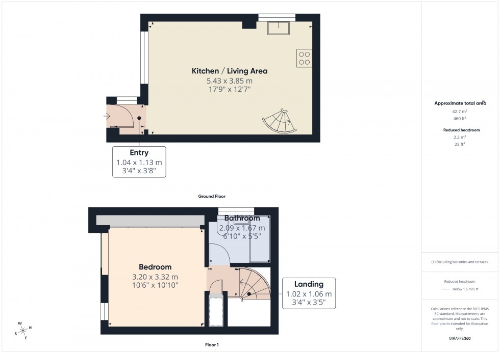 Floorplan for Ashford, Surrey, TW15