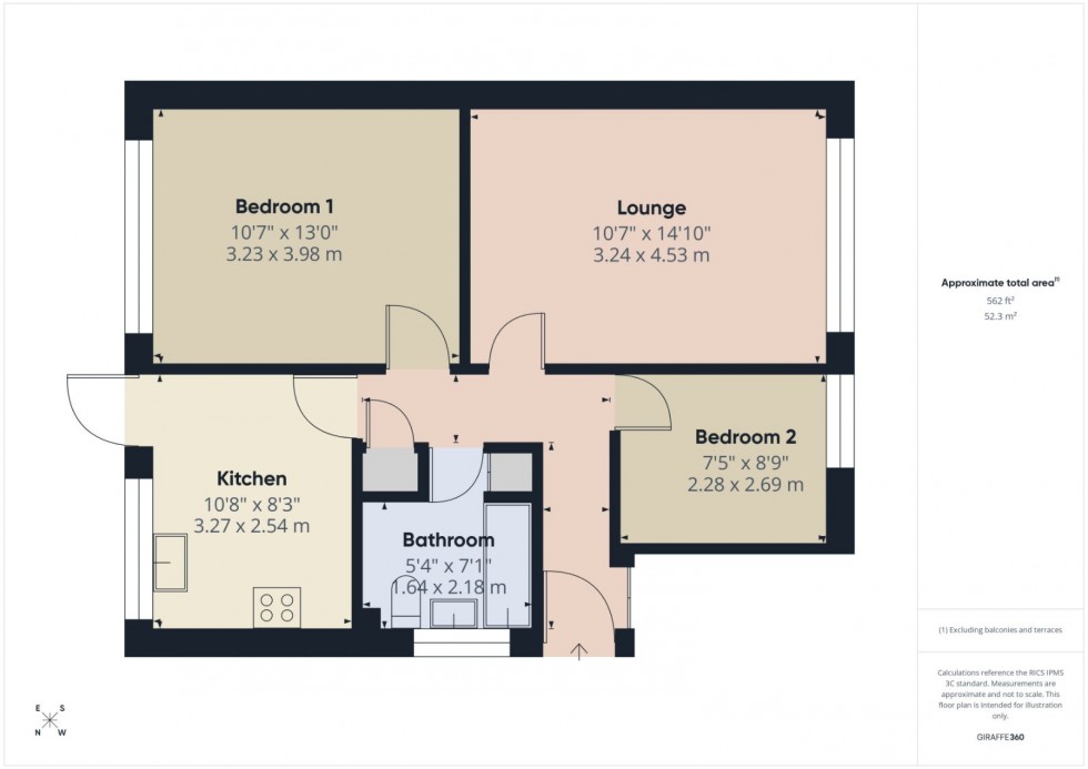 Floorplan for Ashford, Surrey, TW15