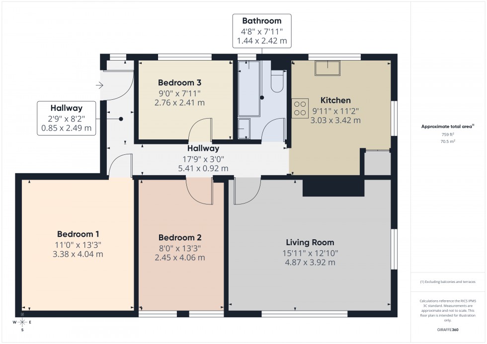 Floorplan for Ashford, Surrey, TW15