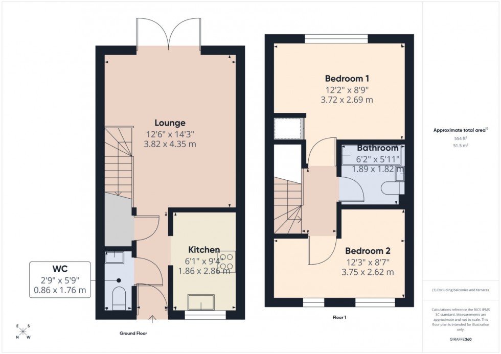 Floorplan for Ashford, Surrey, TW15