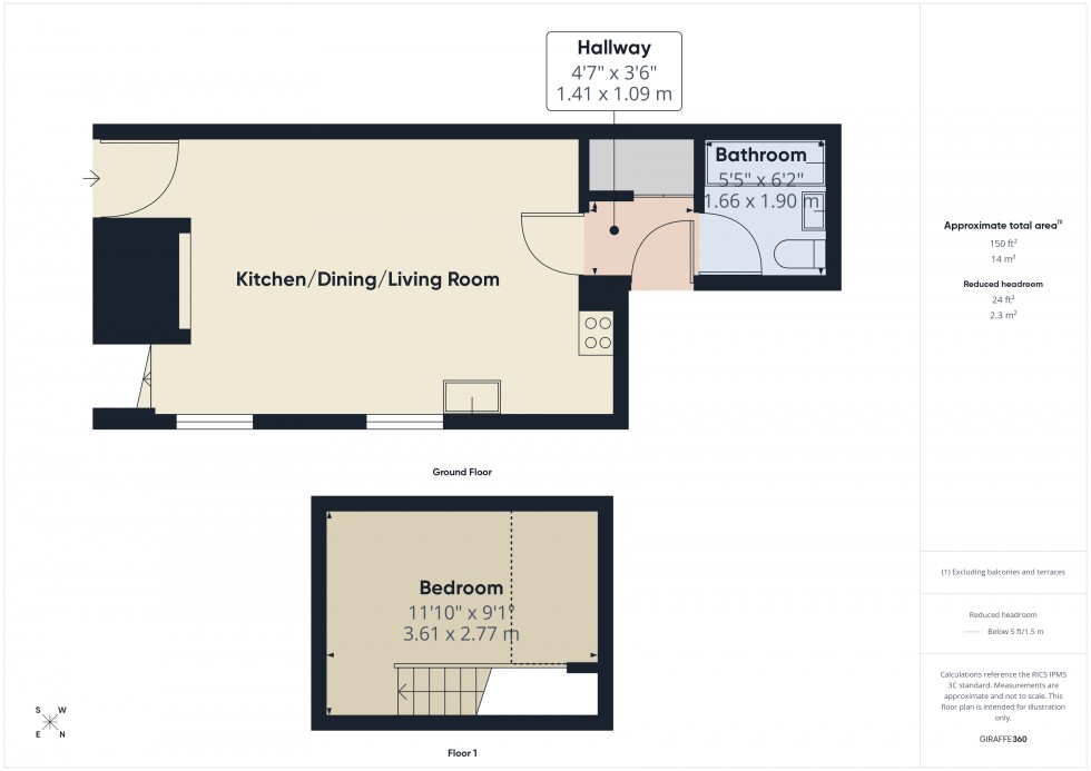 Floorplan for Stanwell, Surrey, TW19