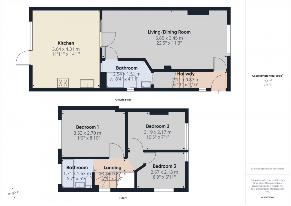 Floorplan for Ashford, Surrey, TW15