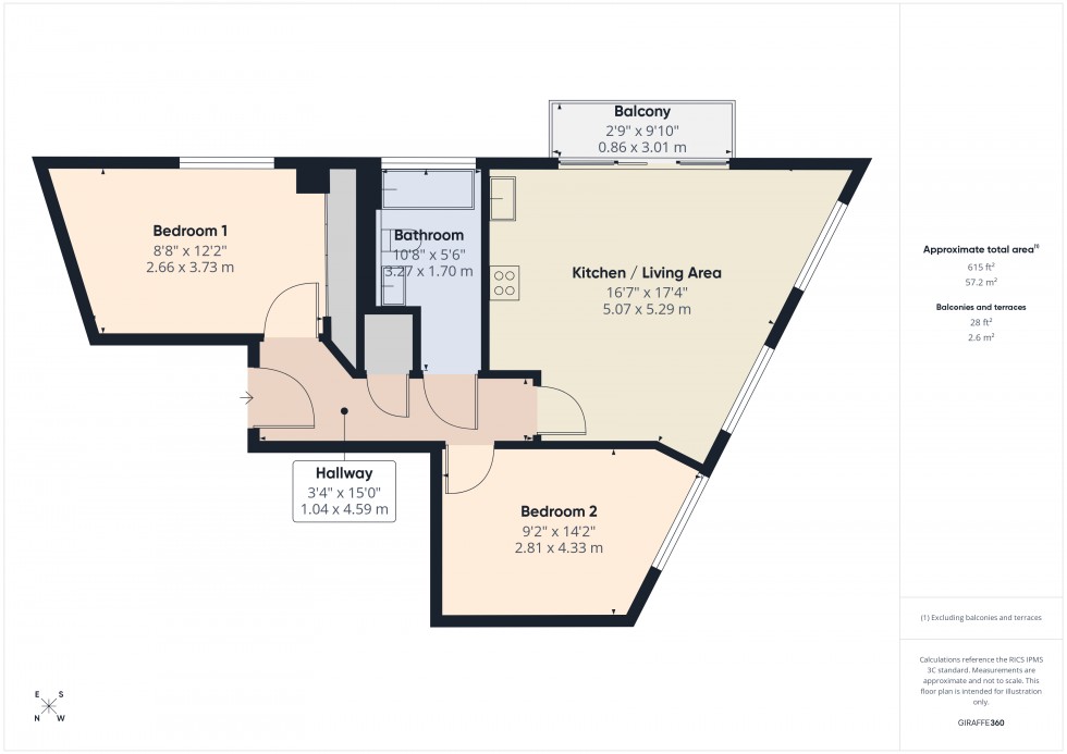 Floorplan for Ashford, Surrey, TW15