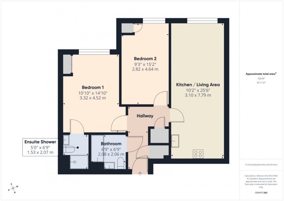 Floorplan for Ashford, Surrey, TW15