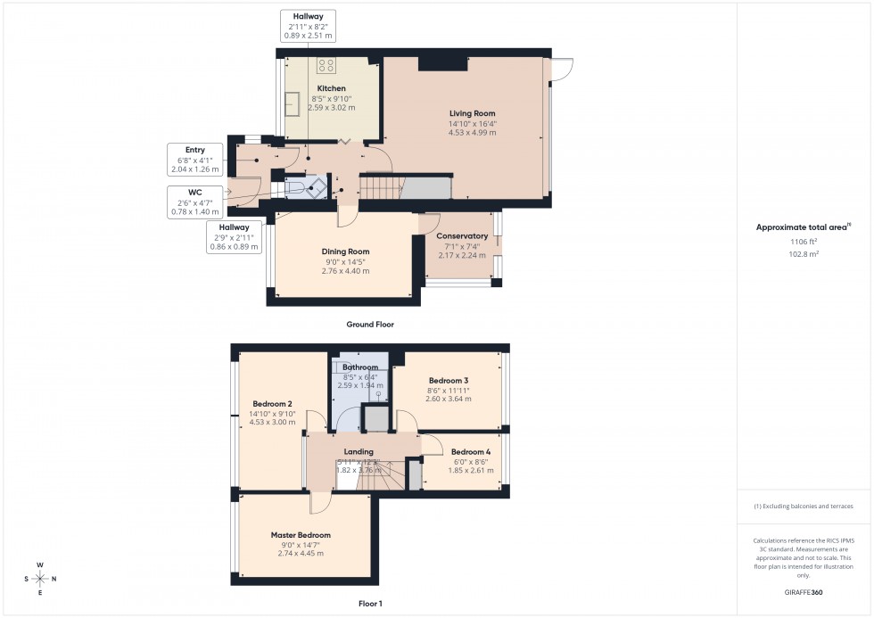 Floorplan for Ashford, Surrey, TW15