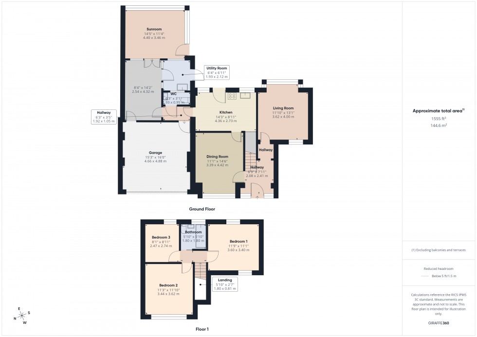 Floorplan for Ashford, Surrey, TW15