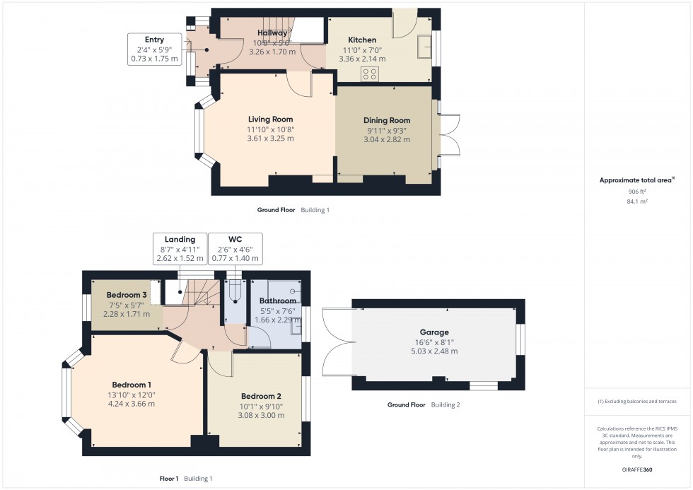 Floorplan for Sunbury-on-Thames, Surrey, TW16
