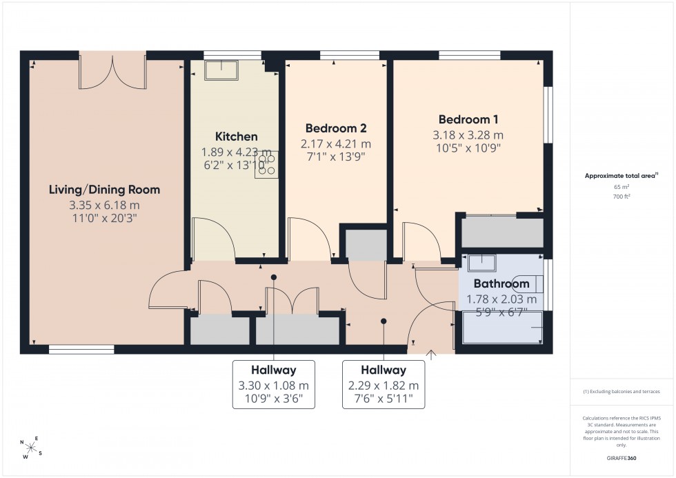 Floorplan for Hounslow, , TW4