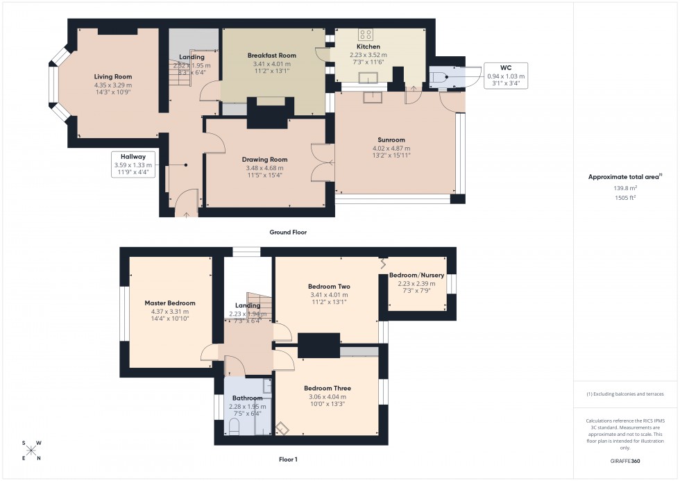 Floorplan for Ashford, Surrey, TW15