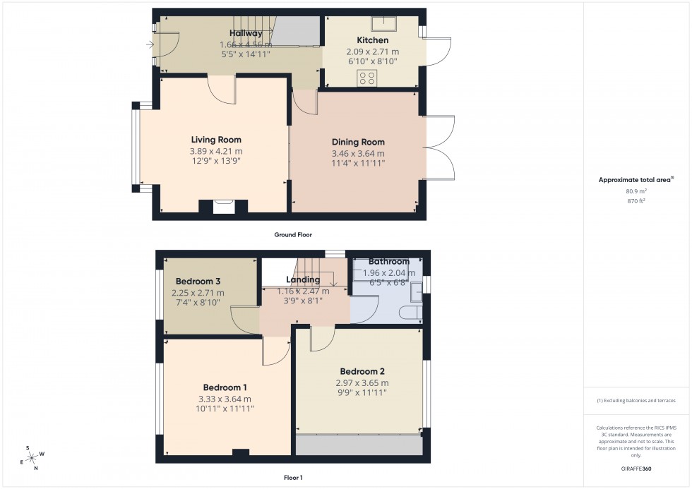 Floorplan for Ashford, Surrey, TW15