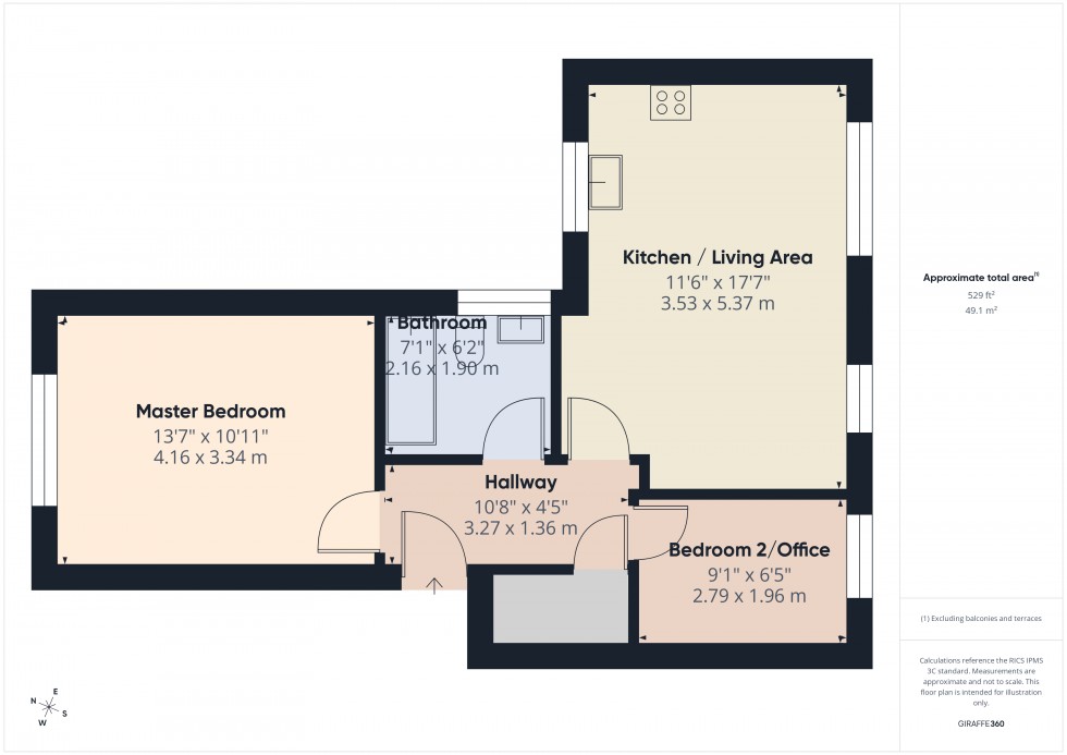 Floorplan for Ashford, Surrey, TW15