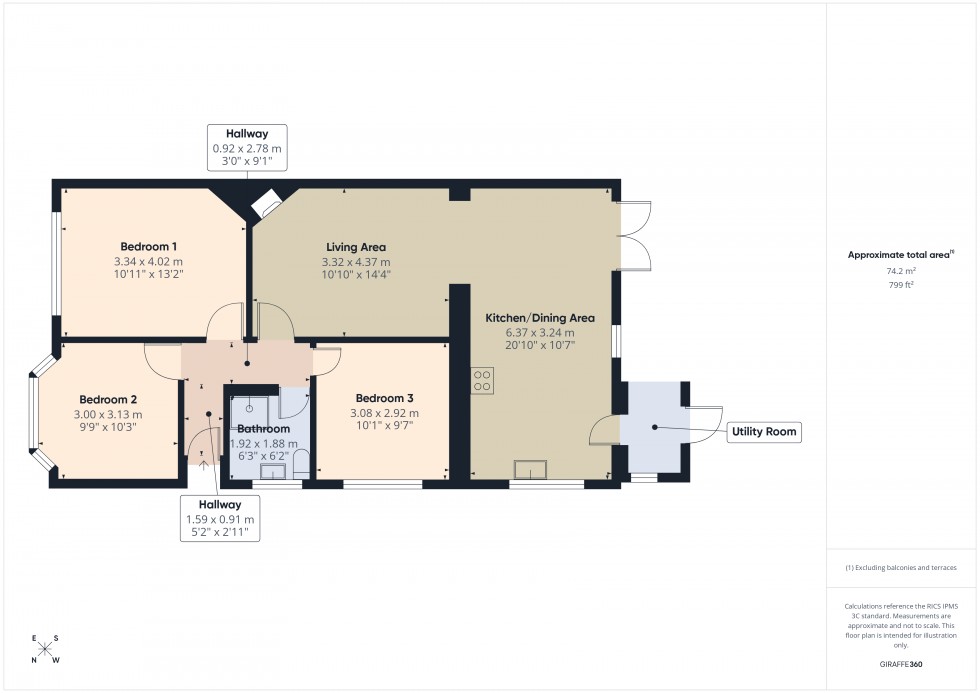 Floorplan for Ashford, Surrey, TW15