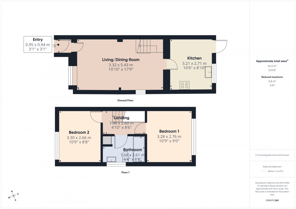Floorplan for Shepperton, Surrey, TW17