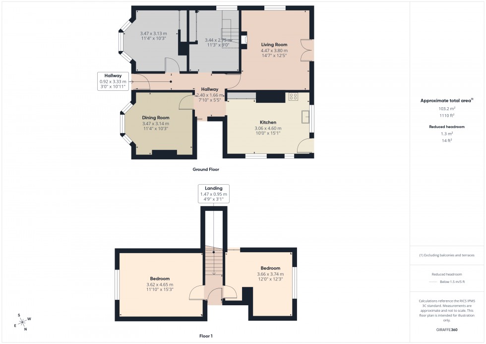 Floorplan for Ashford, Surrey, TW15