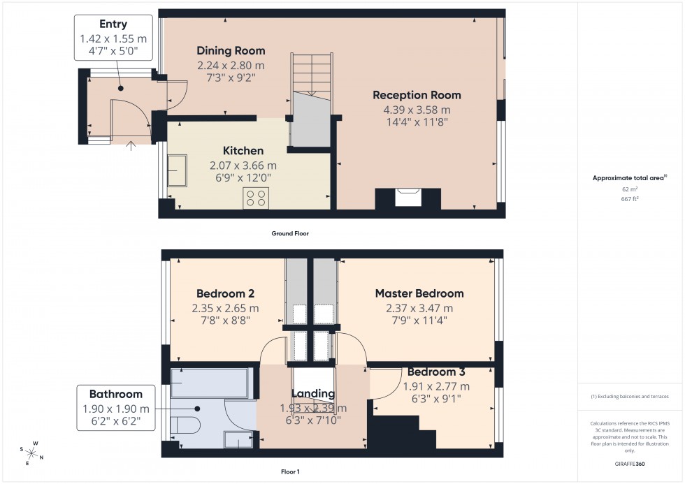 Floorplan for Chertsey Road, Ashford, TW15