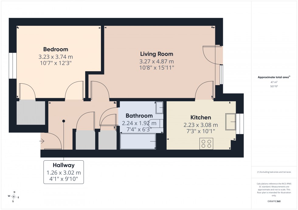 Floorplan for Stanwell, Surrey, TW19