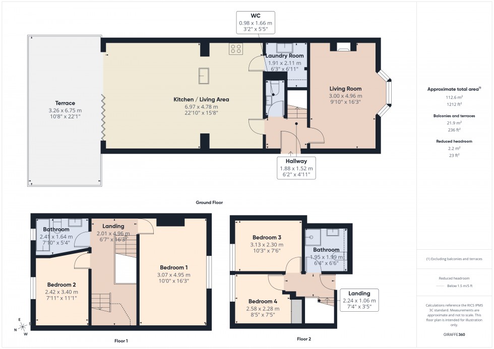 Floorplan for Ashford, Surrey, TW15