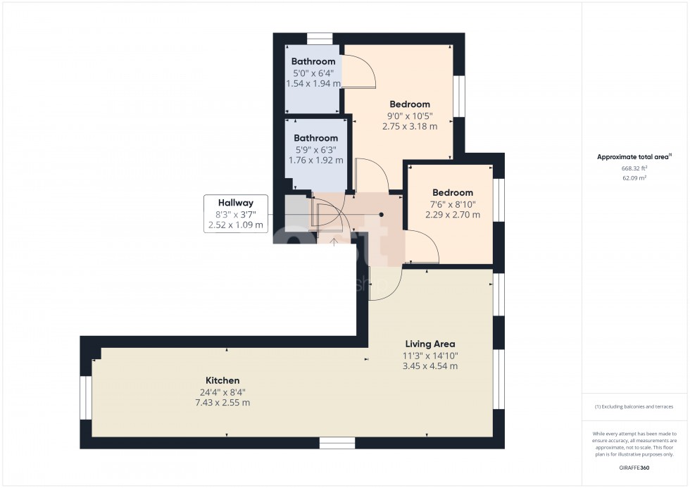 Floorplan for Ashford, Surrey, TW15