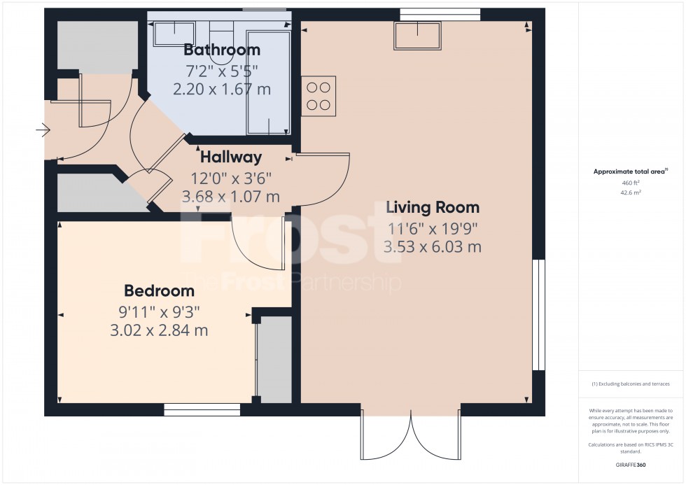 Floorplan for Holywell Way, Stanwell, TW19