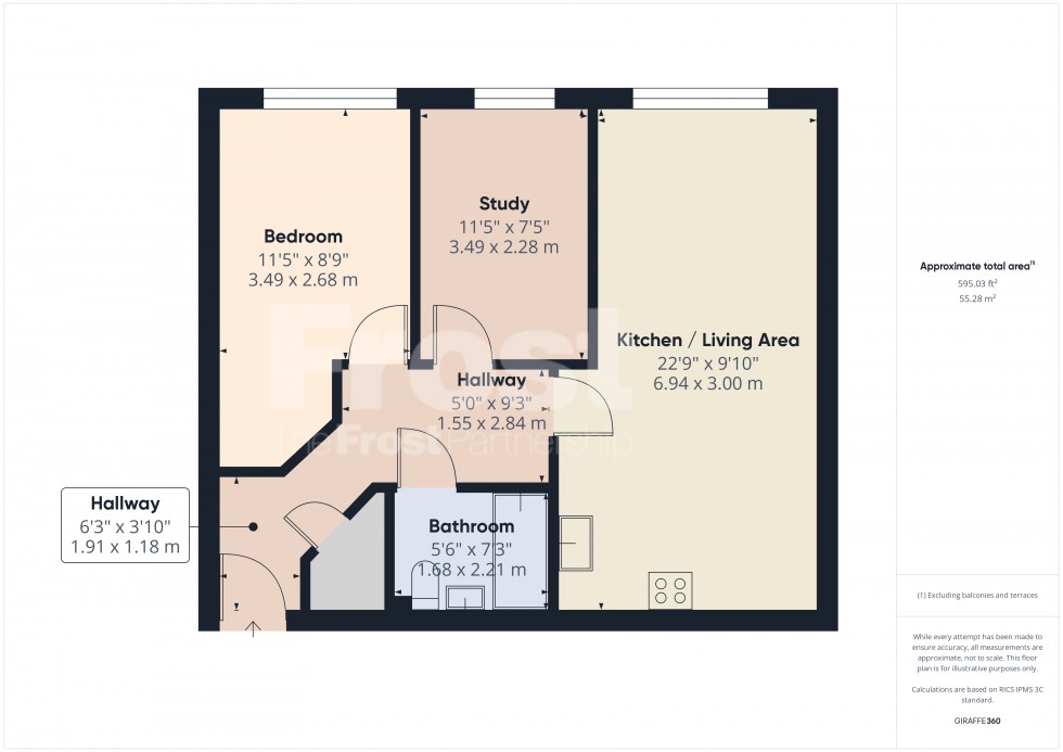 Floorplan for Ashford Crescent, Ashford, TW15