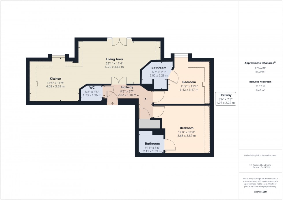 Floorplan for Ashford, Surrey, TW15